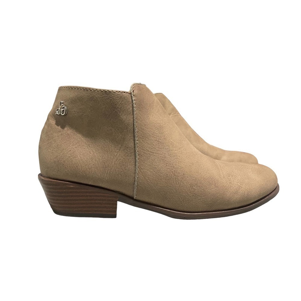 Sam Edelman Womens Petty Zip Ankle Bootie Boots in Tan‎ Size 4